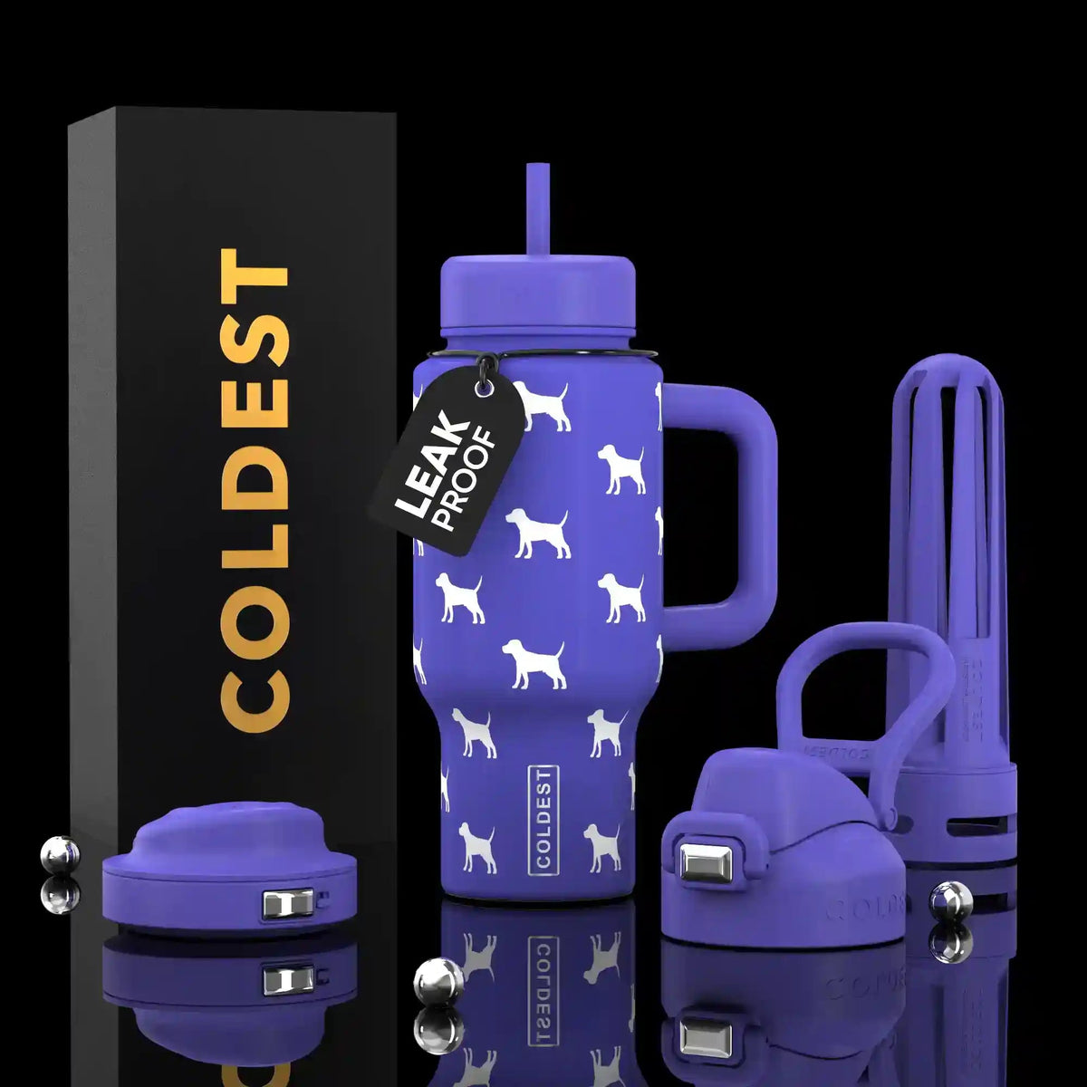 COLDEST 24oz Limitless Ultra Insulated Bottle – 3 Lids