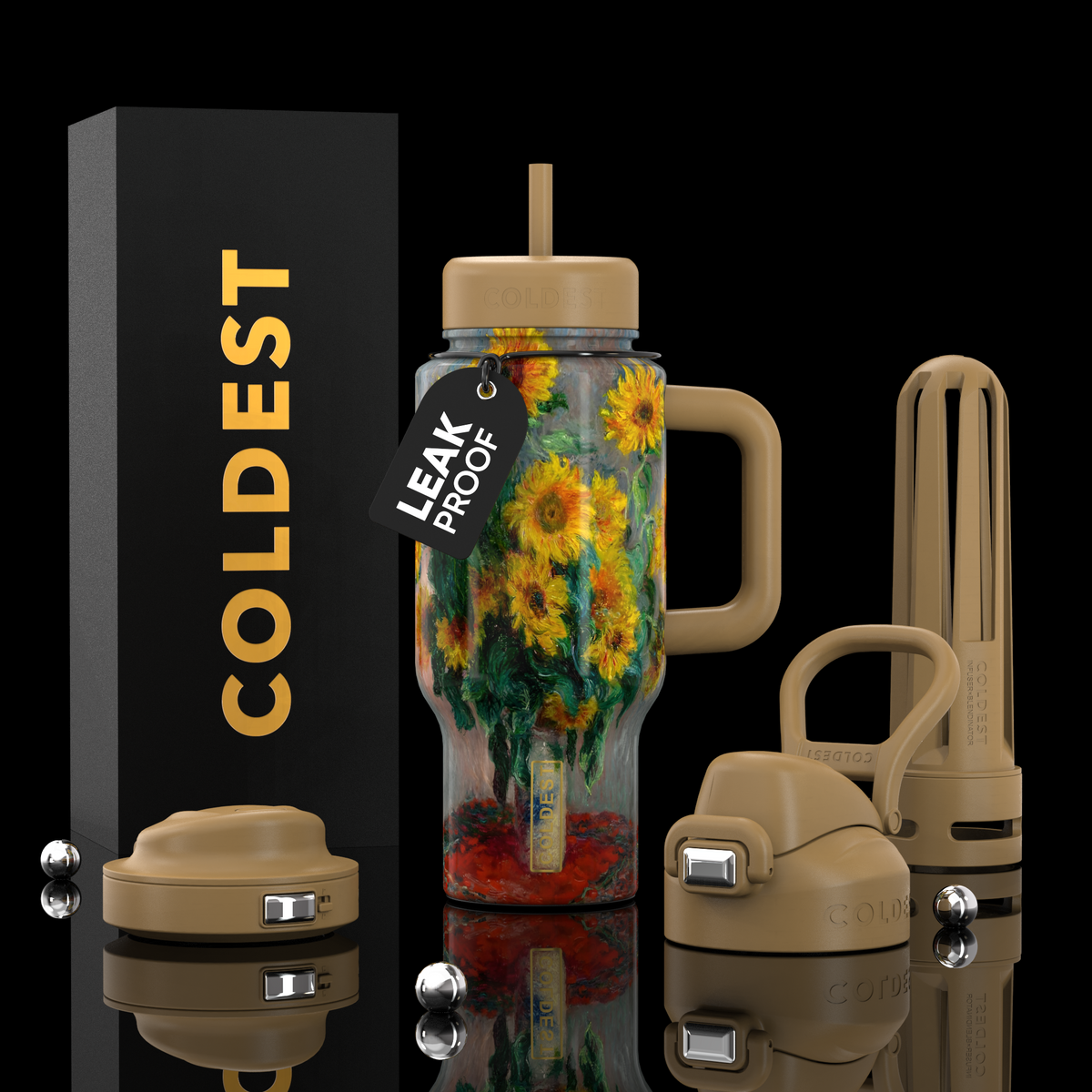 COLDEST 24oz Limitless Ultra Insulated Bottle – 3 Lids