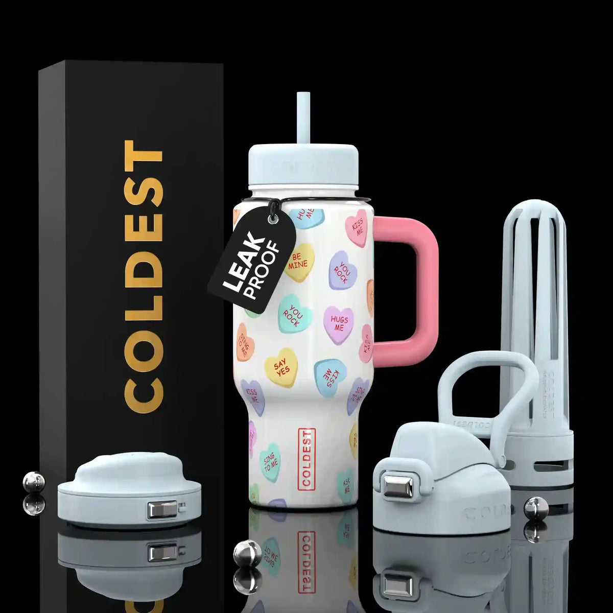 COLDEST 24oz Limitless Ultra Insulated Bottle – 3 Lids
