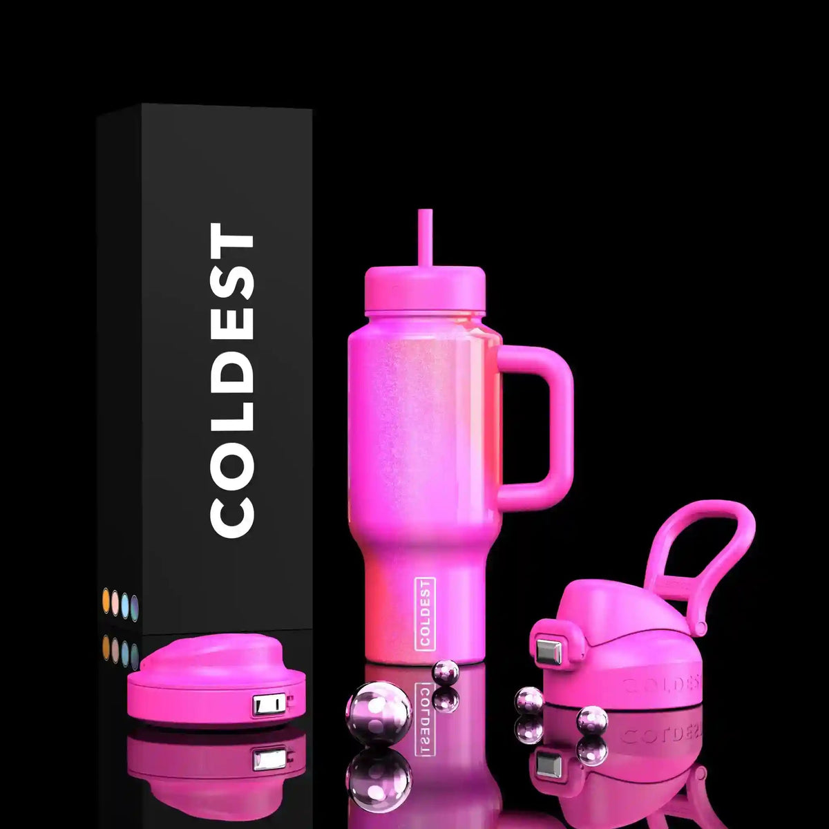 COLDEST 24oz Limitless Ultra Insulated Bottle – 3 Lids