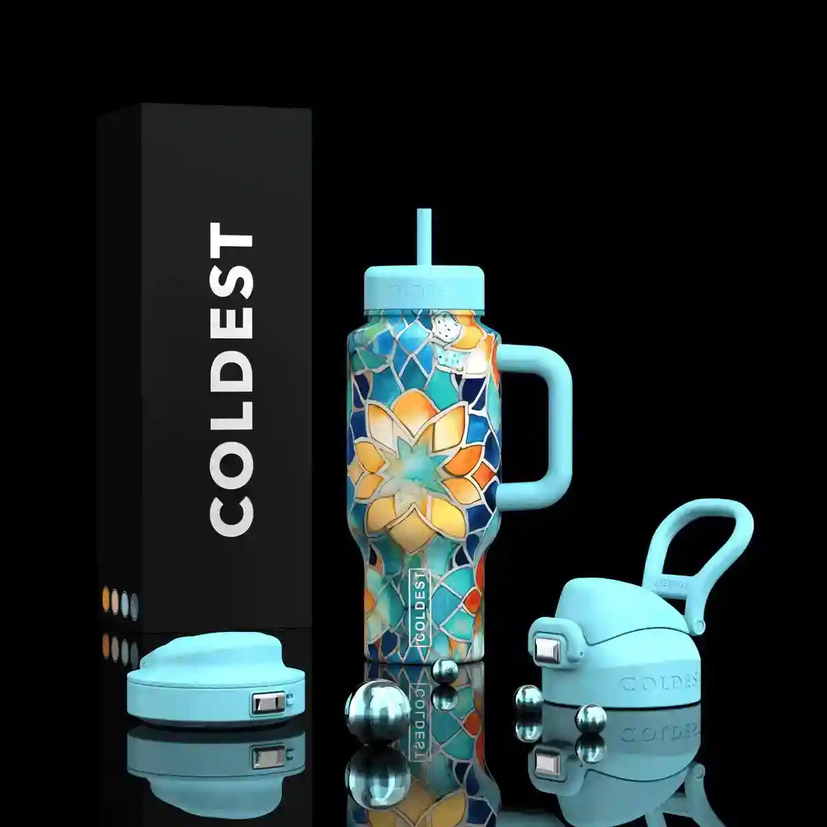 COLDEST 24oz Limitless Ultra Insulated Bottle – 3 Lids