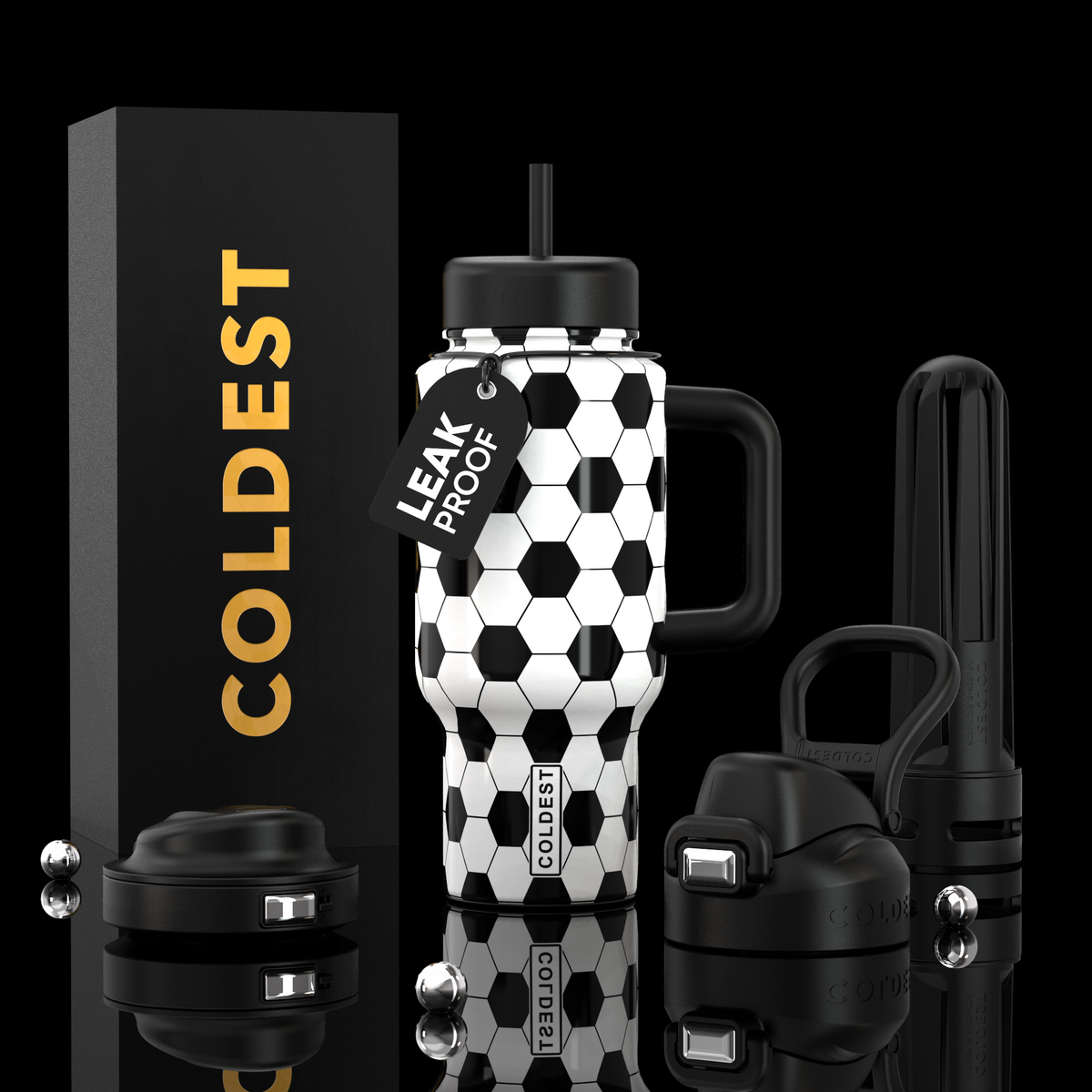 COLDEST 24oz Limitless Ultra Insulated Bottle – 3 Lids