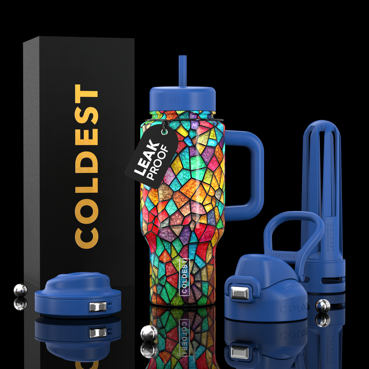 COLDEST 24oz Limitless Ultra Insulated Bottle – 3 Lids