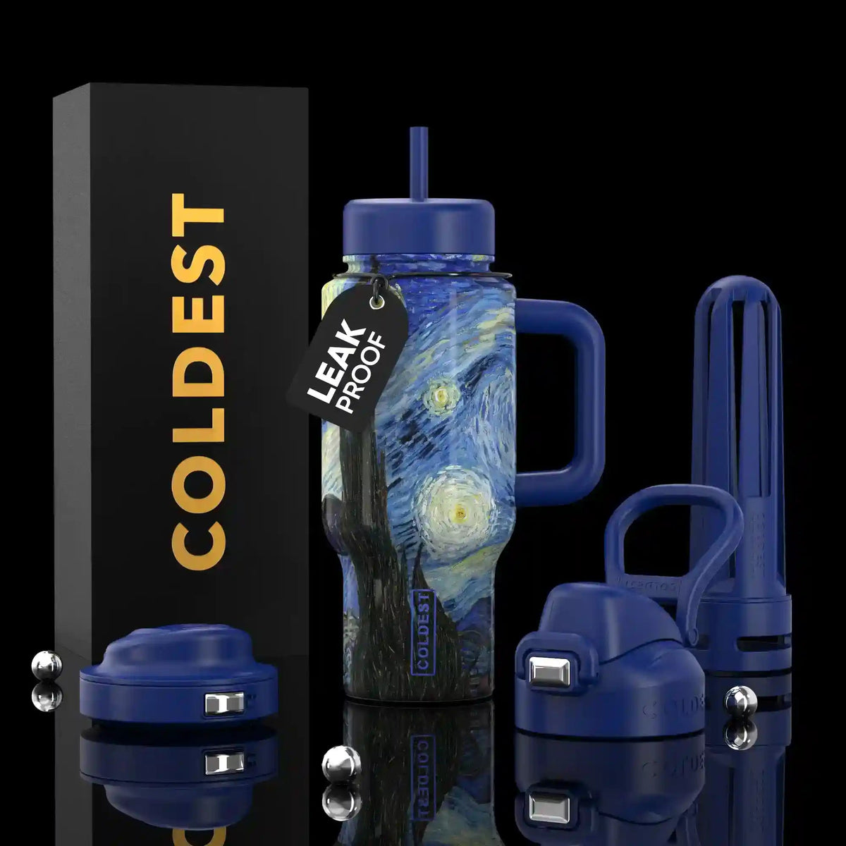 COLDEST 24oz Limitless Ultra Insulated Bottle – 3 Lids