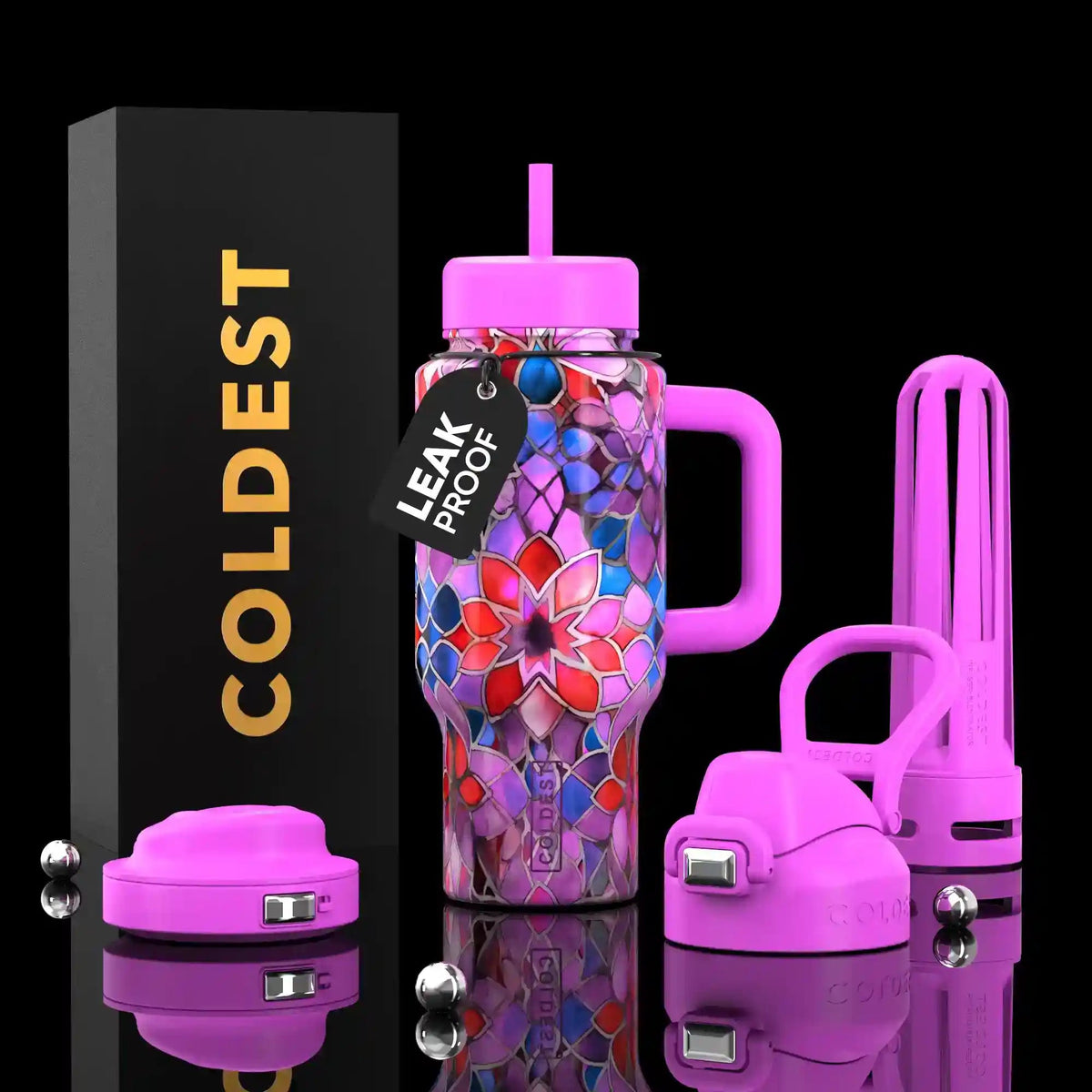COLDEST 24oz Limitless Ultra Insulated Bottle – 3 Lids