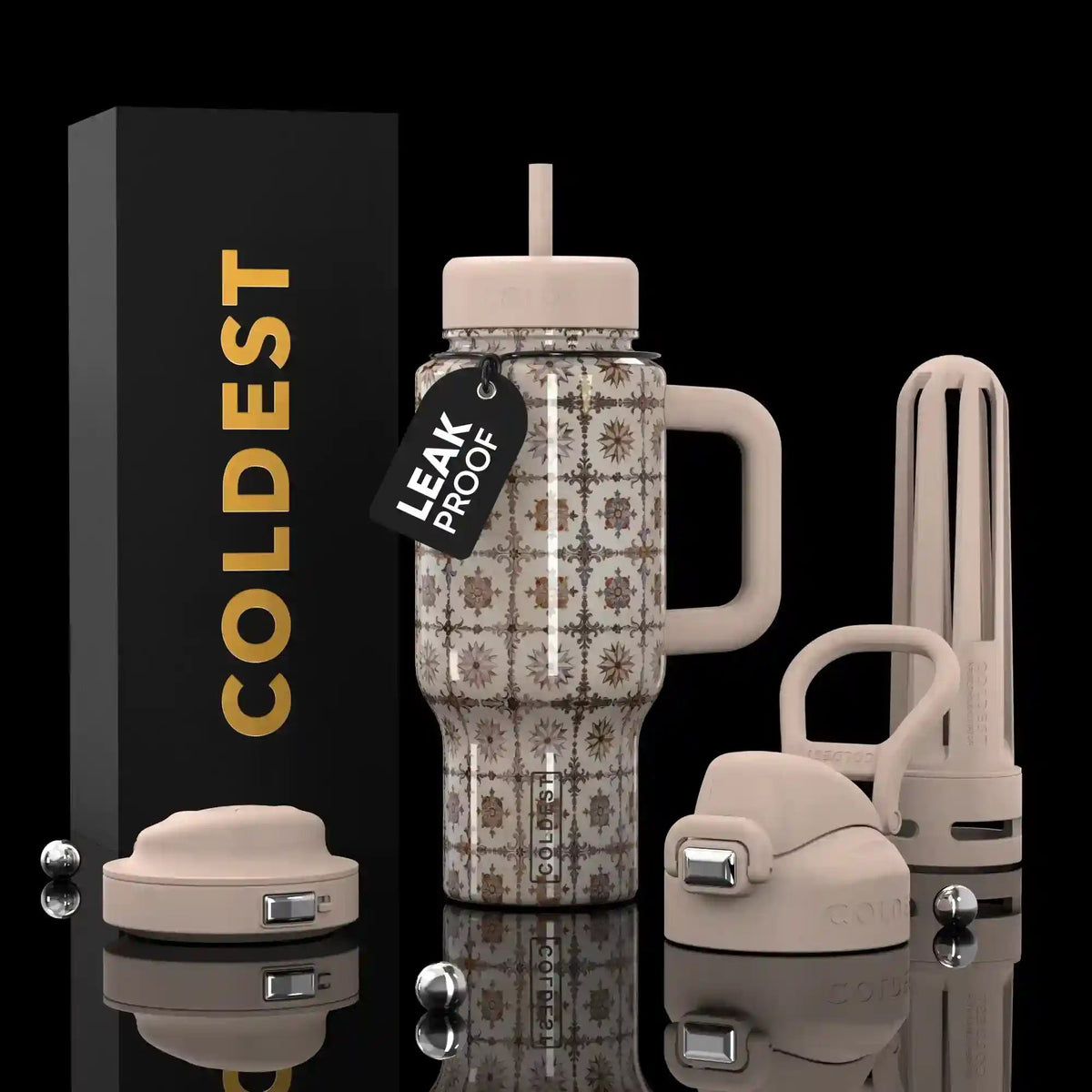 COLDEST 24oz Limitless Ultra Insulated Bottle – 3 Lids