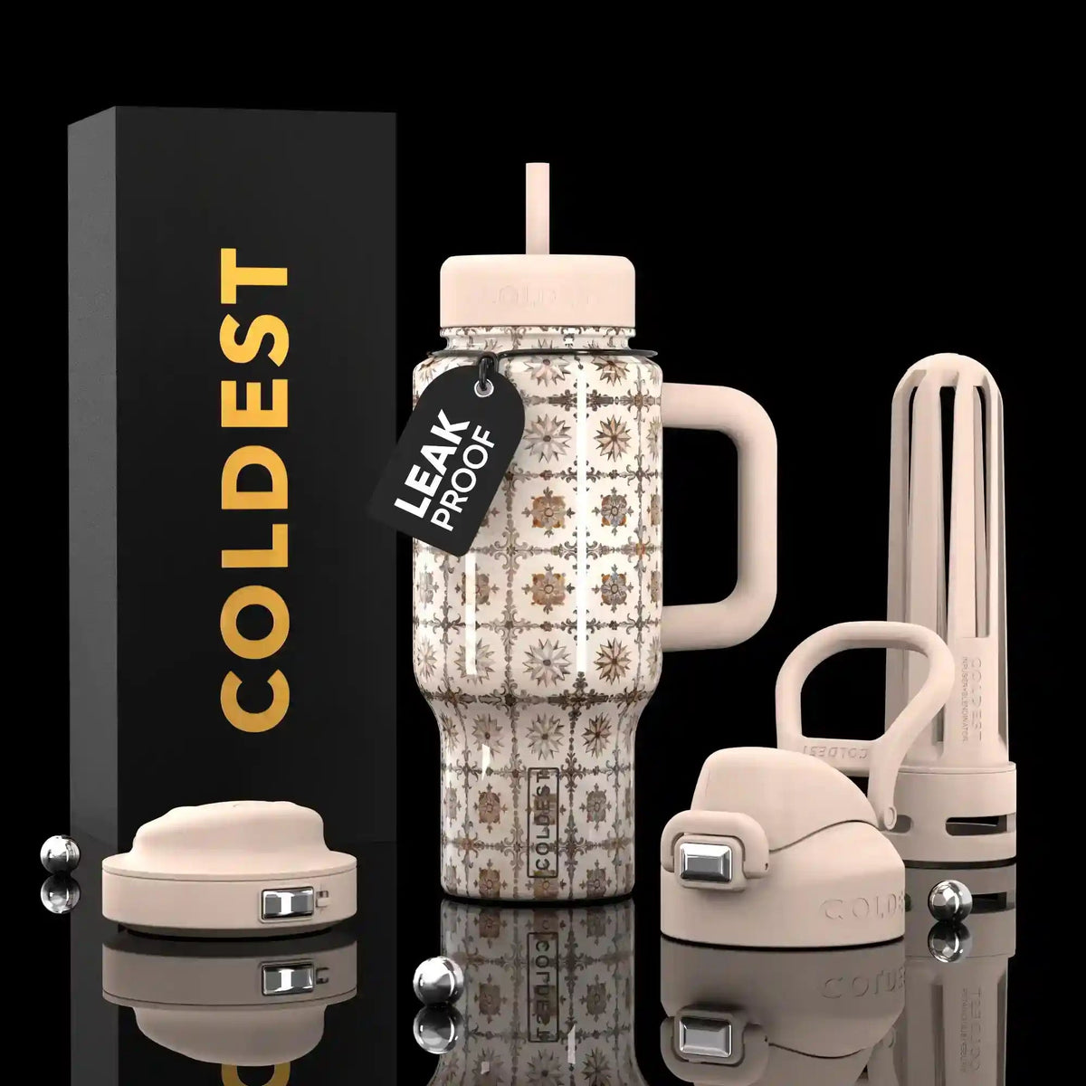 COLDEST 24oz Limitless Ultra Insulated Bottle – 3 Lids