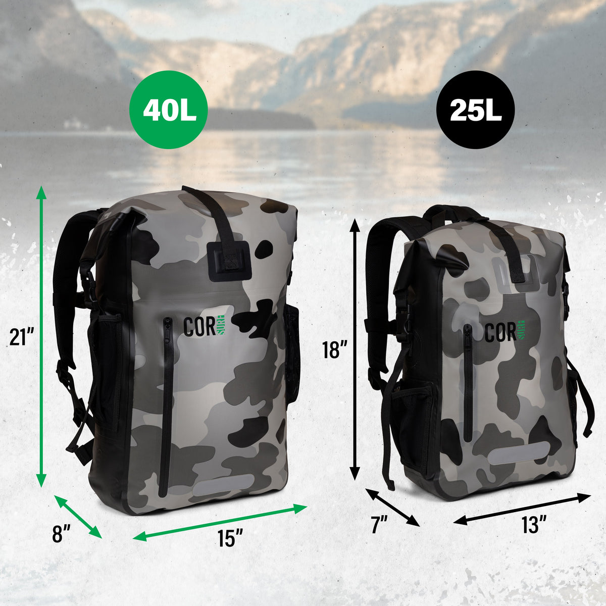 25L Waterproof Dry Backpack for Boating & Outdoor Adventures