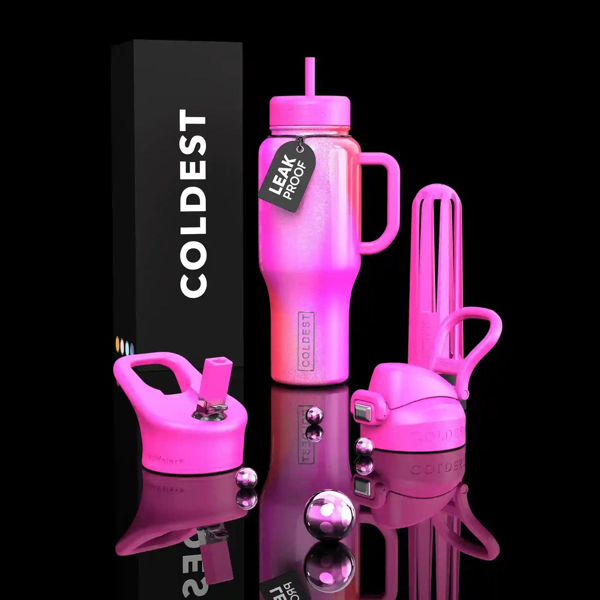 COLDEST 24oz Limitless Ultra Insulated Bottle – 3 Lids