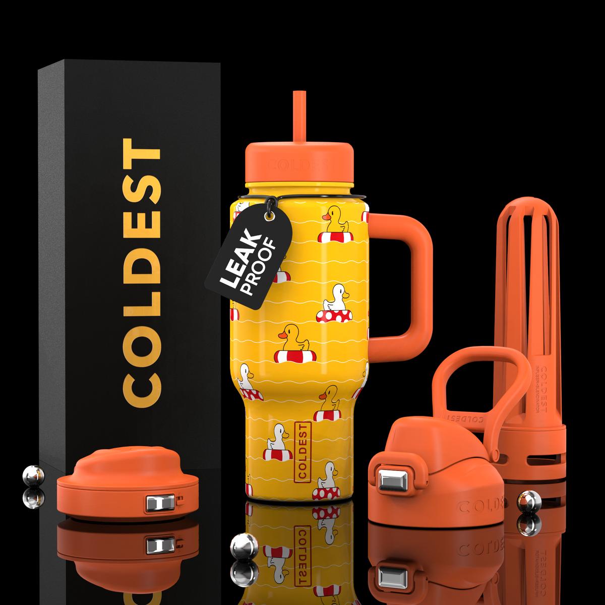 COLDEST 24oz Limitless Ultra Insulated Bottle – 3 Lids