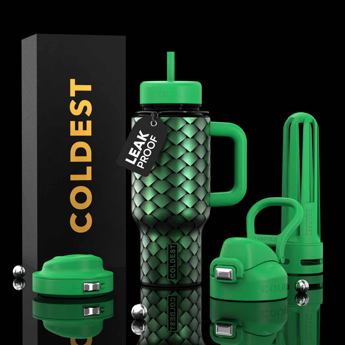 COLDEST 24oz Limitless Ultra Insulated Bottle – 3 Lids