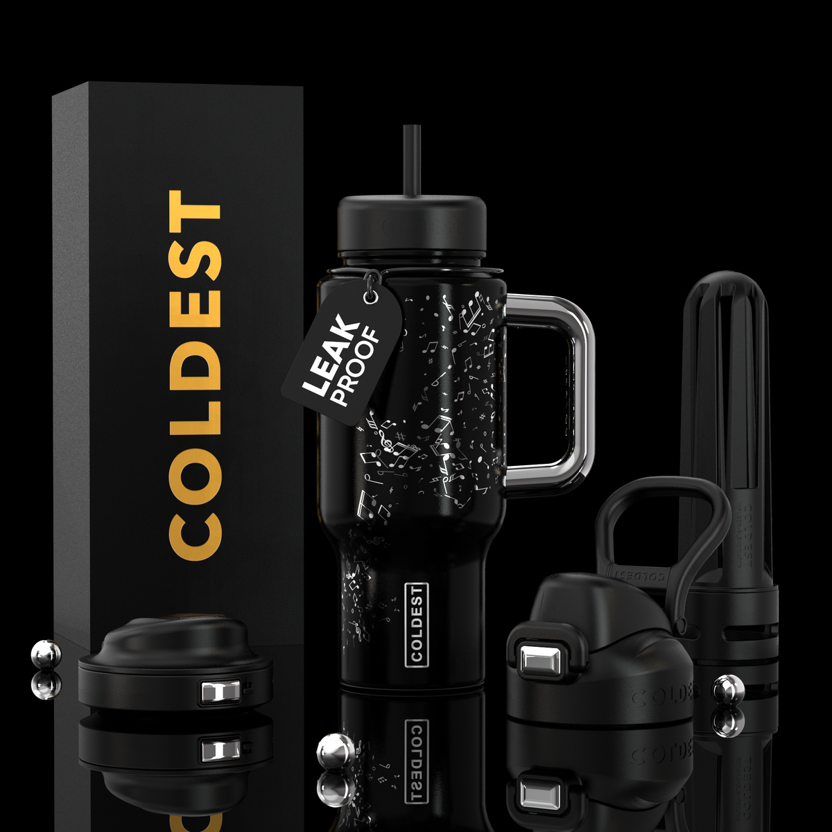 COLDEST 24oz Limitless Ultra Insulated Bottle – 3 Lids