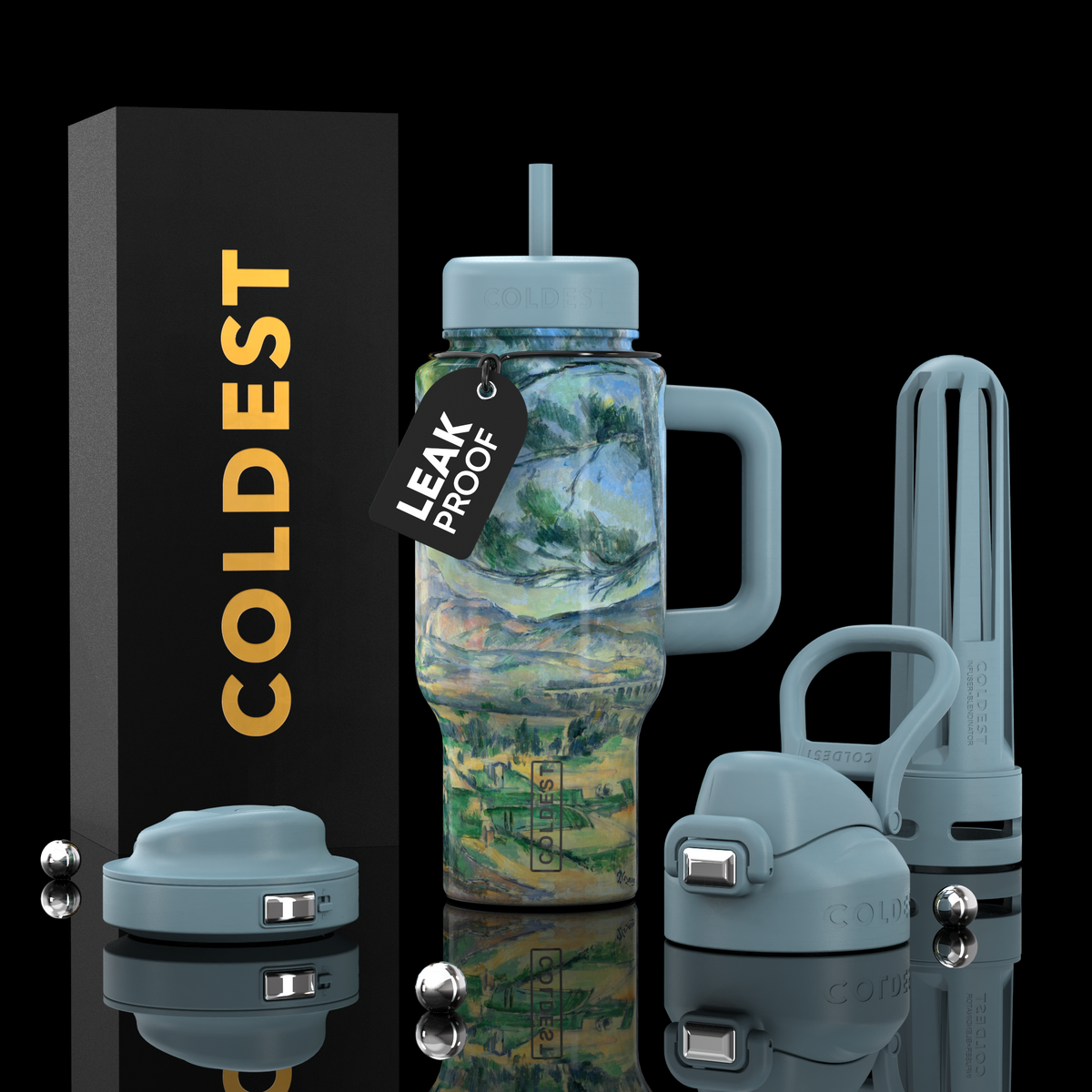 COLDEST 24oz Limitless Ultra Insulated Bottle – 3 Lids