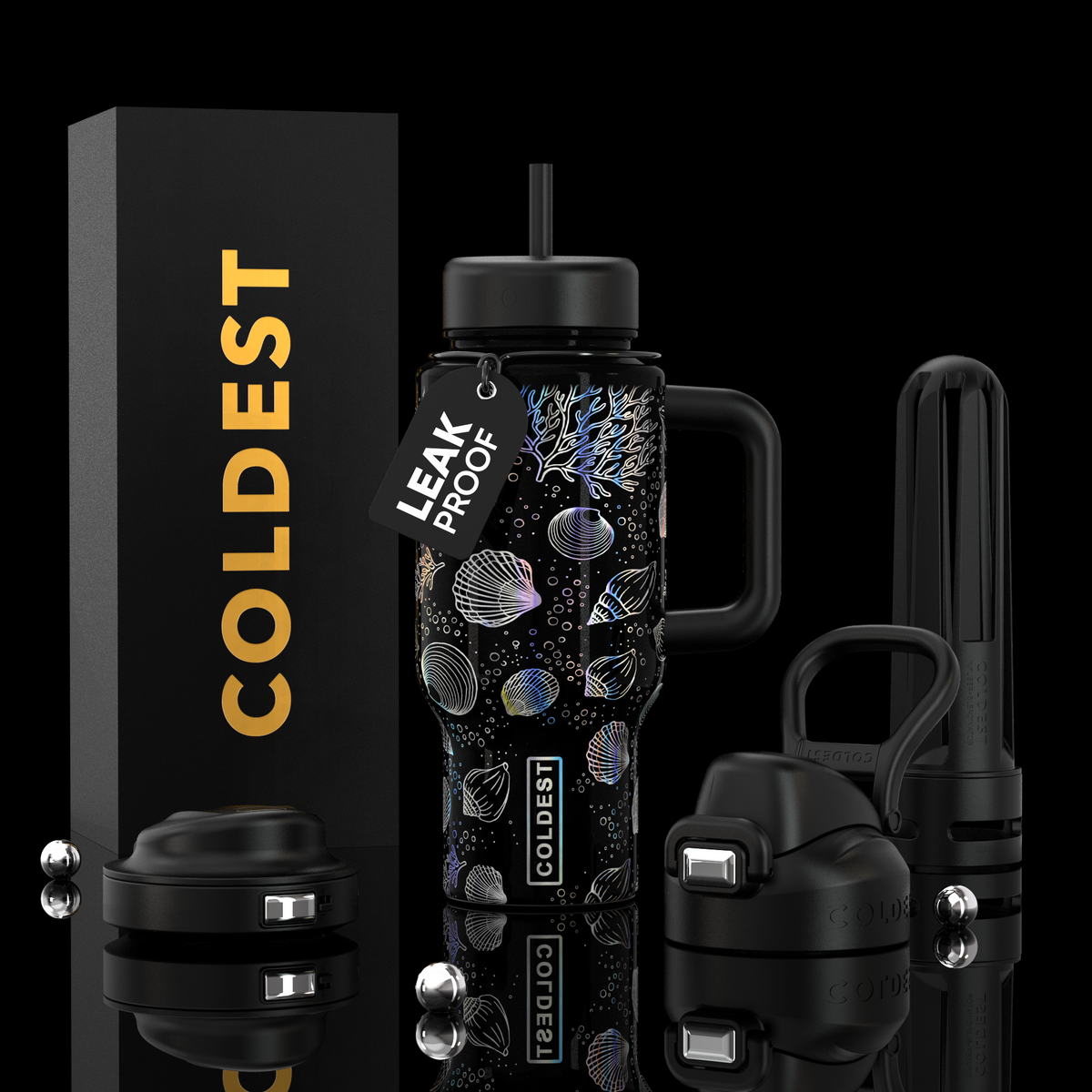 COLDEST 24oz Limitless Ultra Insulated Bottle – 3 Lids