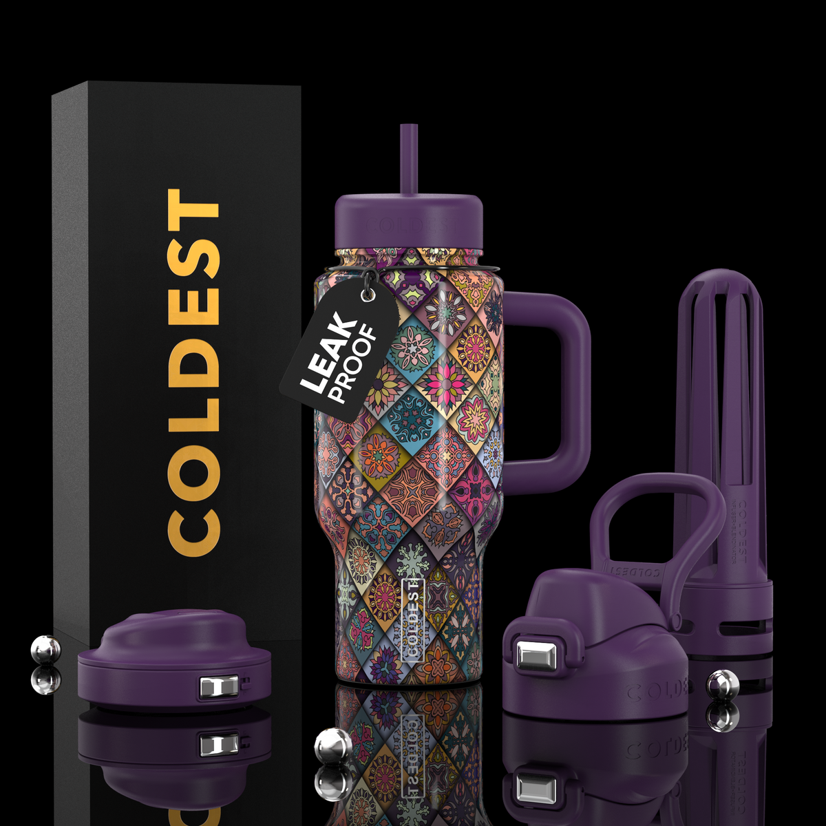 COLDEST 24oz Limitless Ultra Insulated Bottle – 3 Lids