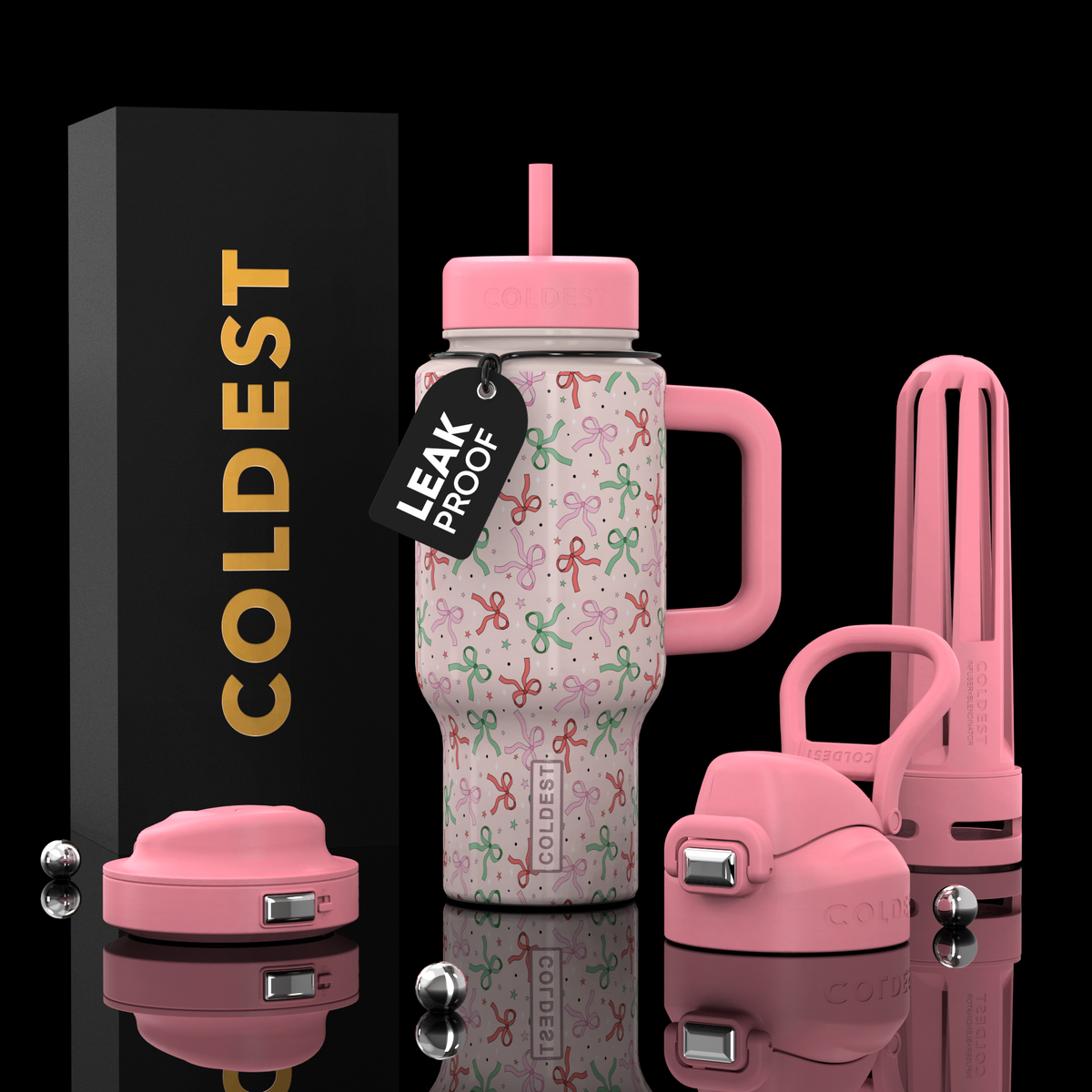 COLDEST 24oz Limitless Ultra Insulated Bottle – 3 Lids