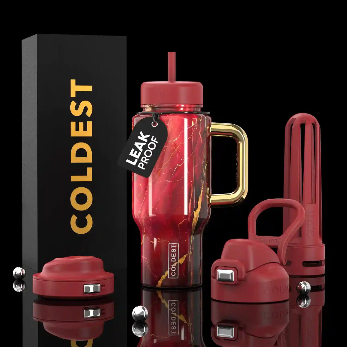 COLDEST 24oz Limitless Ultra Insulated Bottle – 3 Lids