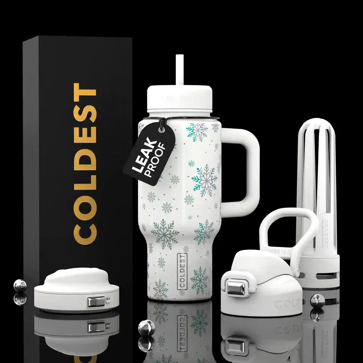 COLDEST 24oz Limitless Ultra Insulated Bottle – 3 Lids