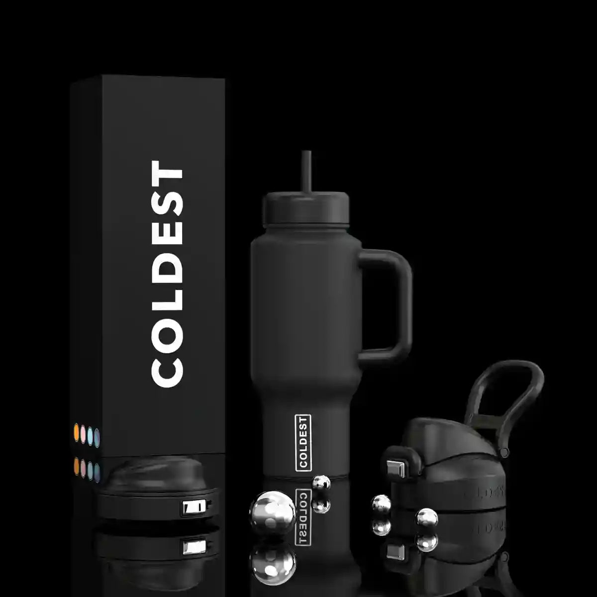 COLDEST 24oz Limitless Ultra Insulated Bottle – 3 Lids