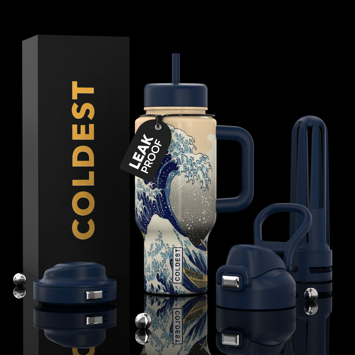 COLDEST 24oz Limitless Ultra Insulated Bottle – 3 Lids