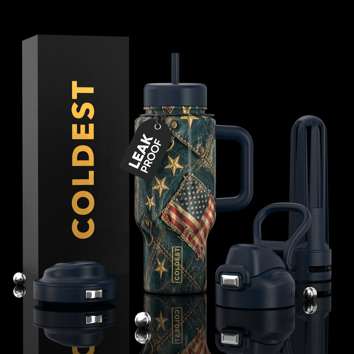 COLDEST 24oz Limitless Ultra Insulated Bottle – 3 Lids