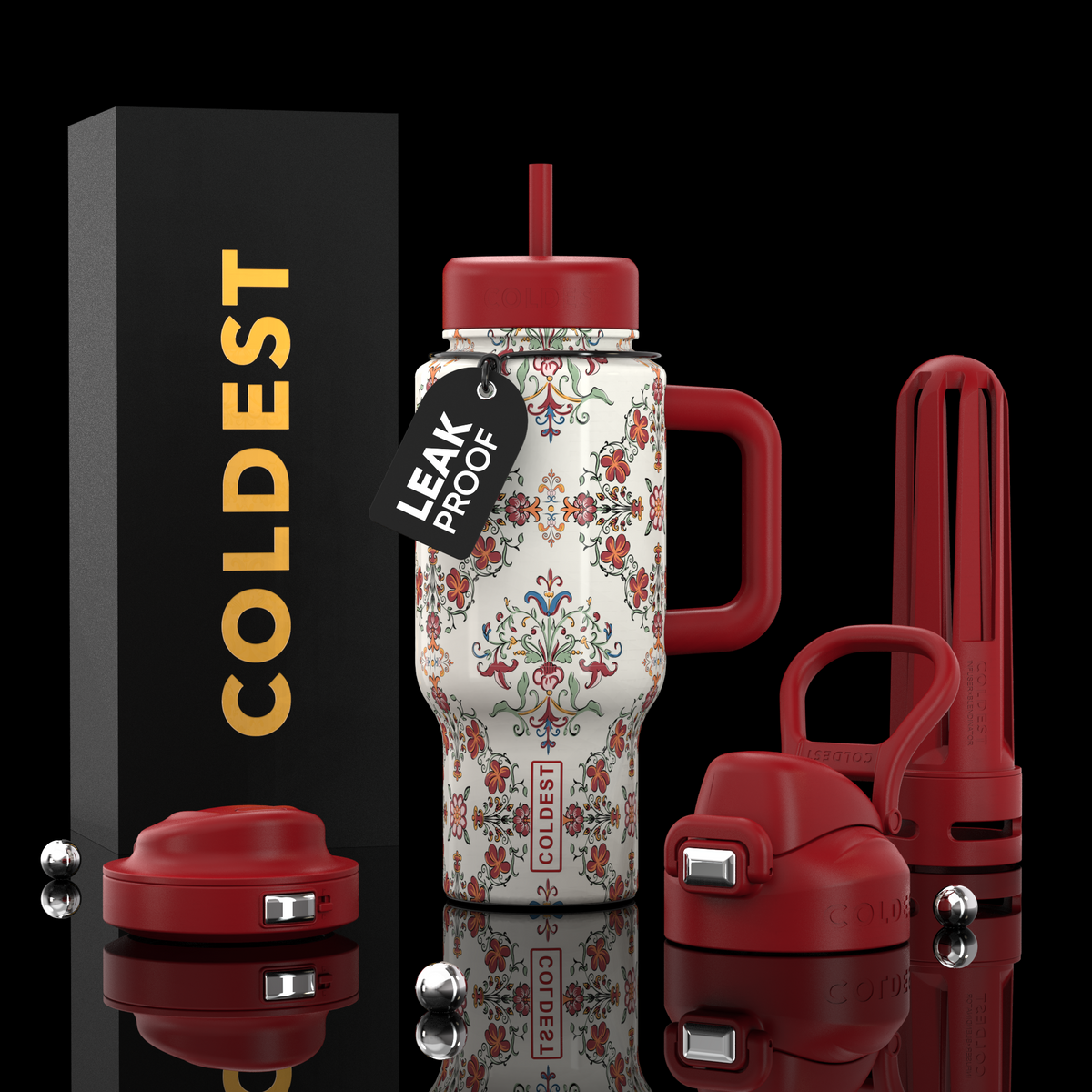 COLDEST 24oz Limitless Ultra Insulated Bottle – 3 Lids