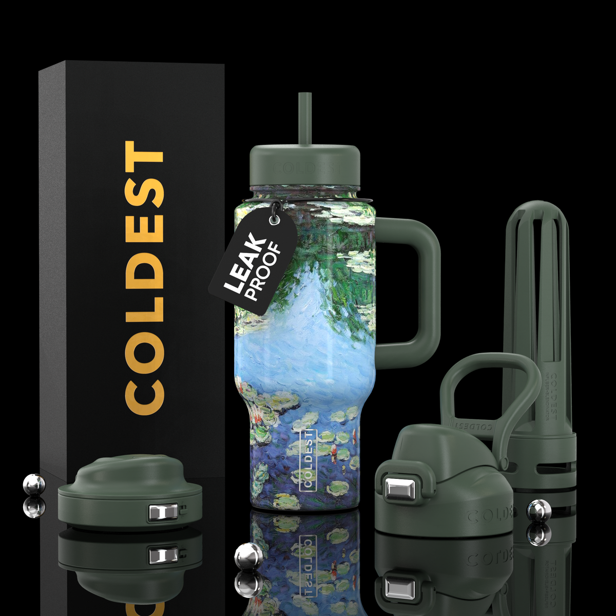 COLDEST 24oz Limitless Ultra Insulated Bottle – 3 Lids