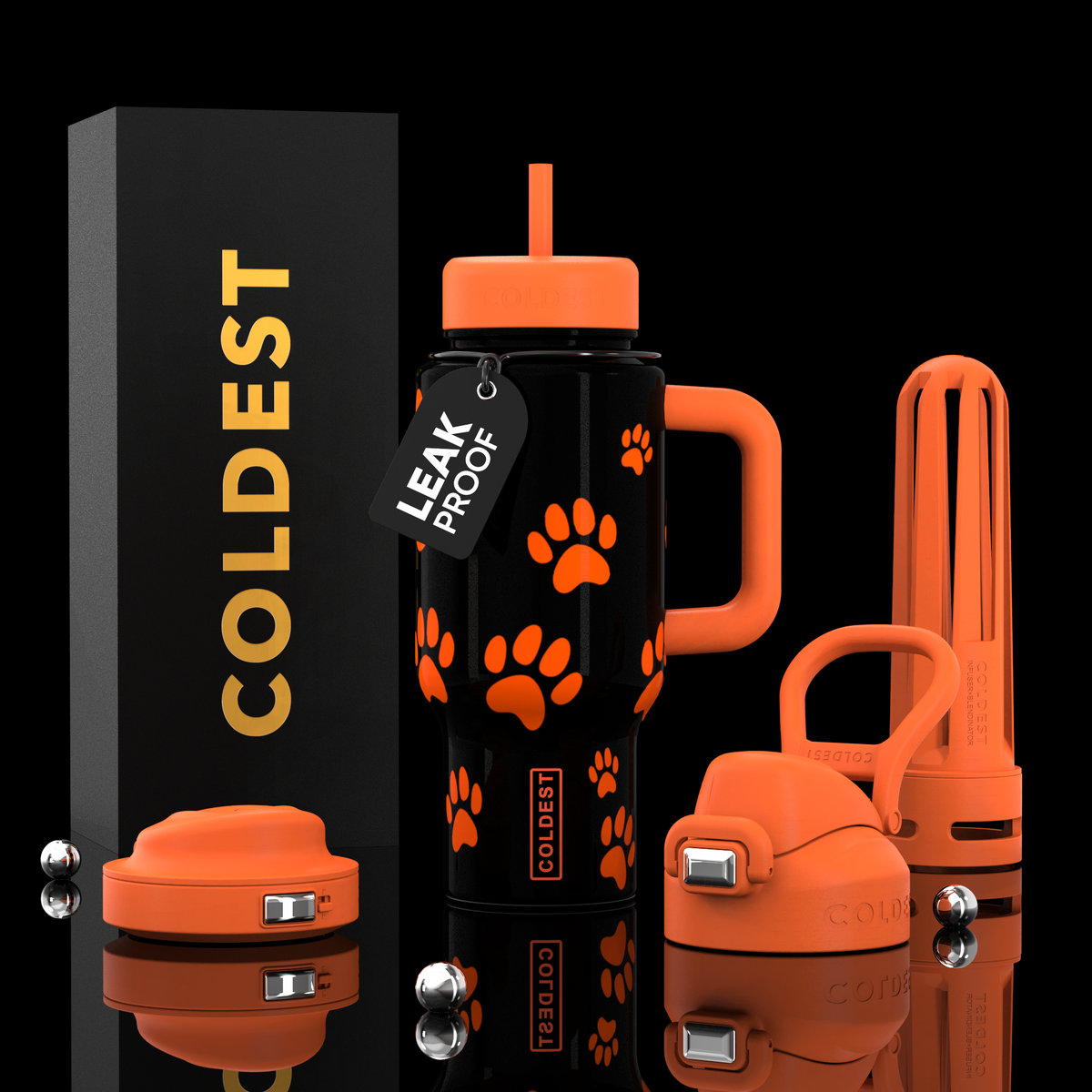 COLDEST 24oz Limitless Ultra Insulated Bottle – 3 Lids
