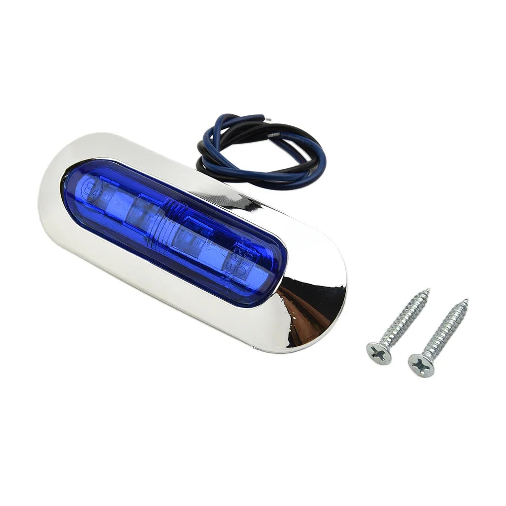 Marine LED Boat Navigation Lights | 4-Pack | Waterproof 12V-24V | Stainless Steel