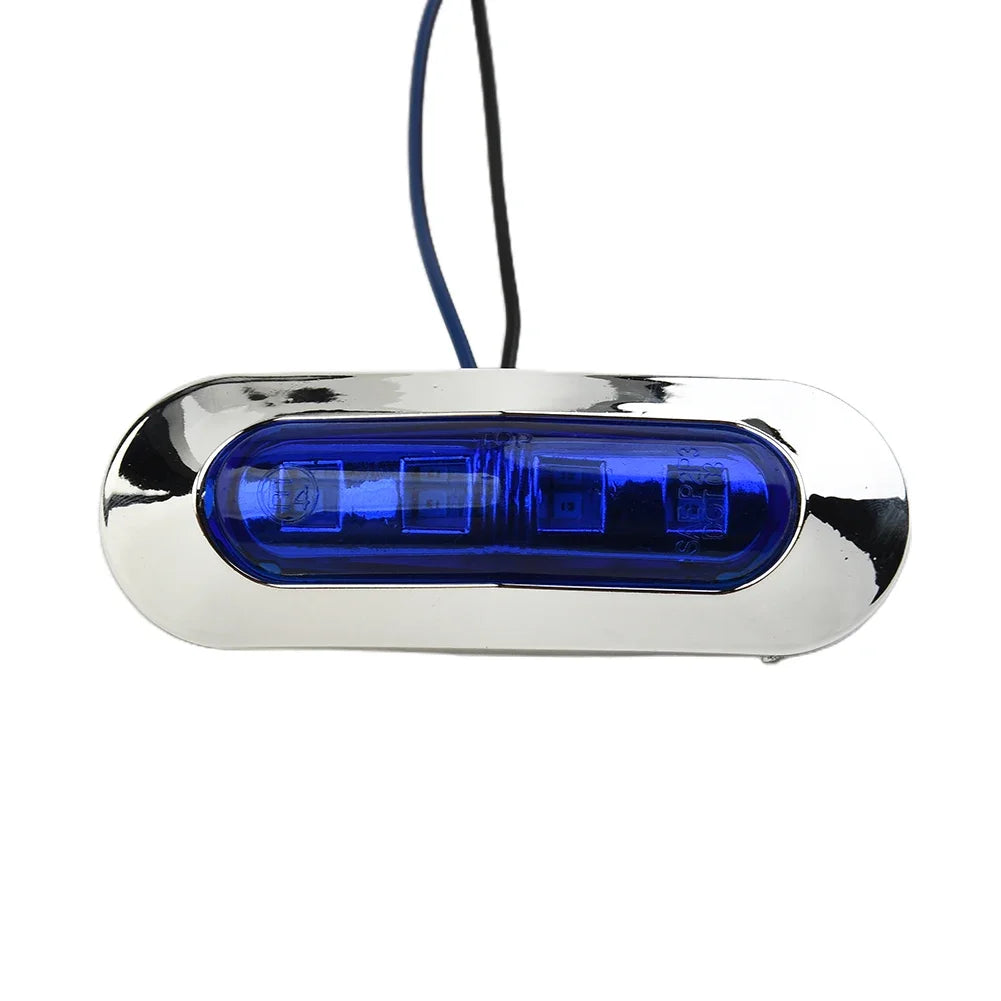 Marine LED Boat Navigation Lights | 4-Pack | Waterproof 12V-24V | Stainless Steel