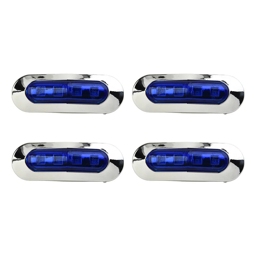 Marine LED Boat Navigation Lights | 4-Pack | Waterproof 12V-24V | Stainless Steel
