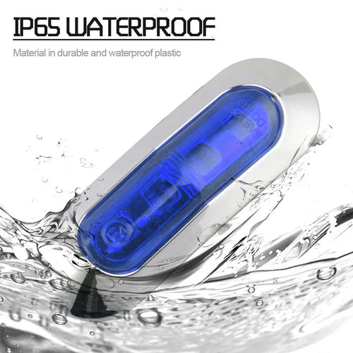 Marine LED Boat Navigation Lights | 4-Pack | Waterproof 12V-24V | Stainless Steel